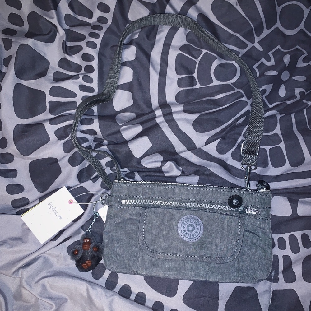 DUSTY GREY KIPLING ALWYN CROSSBODY BAG